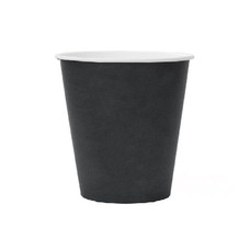 Стакан бумажный однослойный (СтарТоп) 270мл черный 50шт/уп
