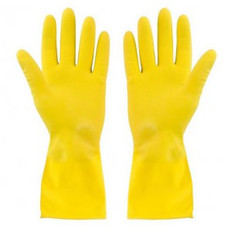 Перчатки хозяйственные латексные L